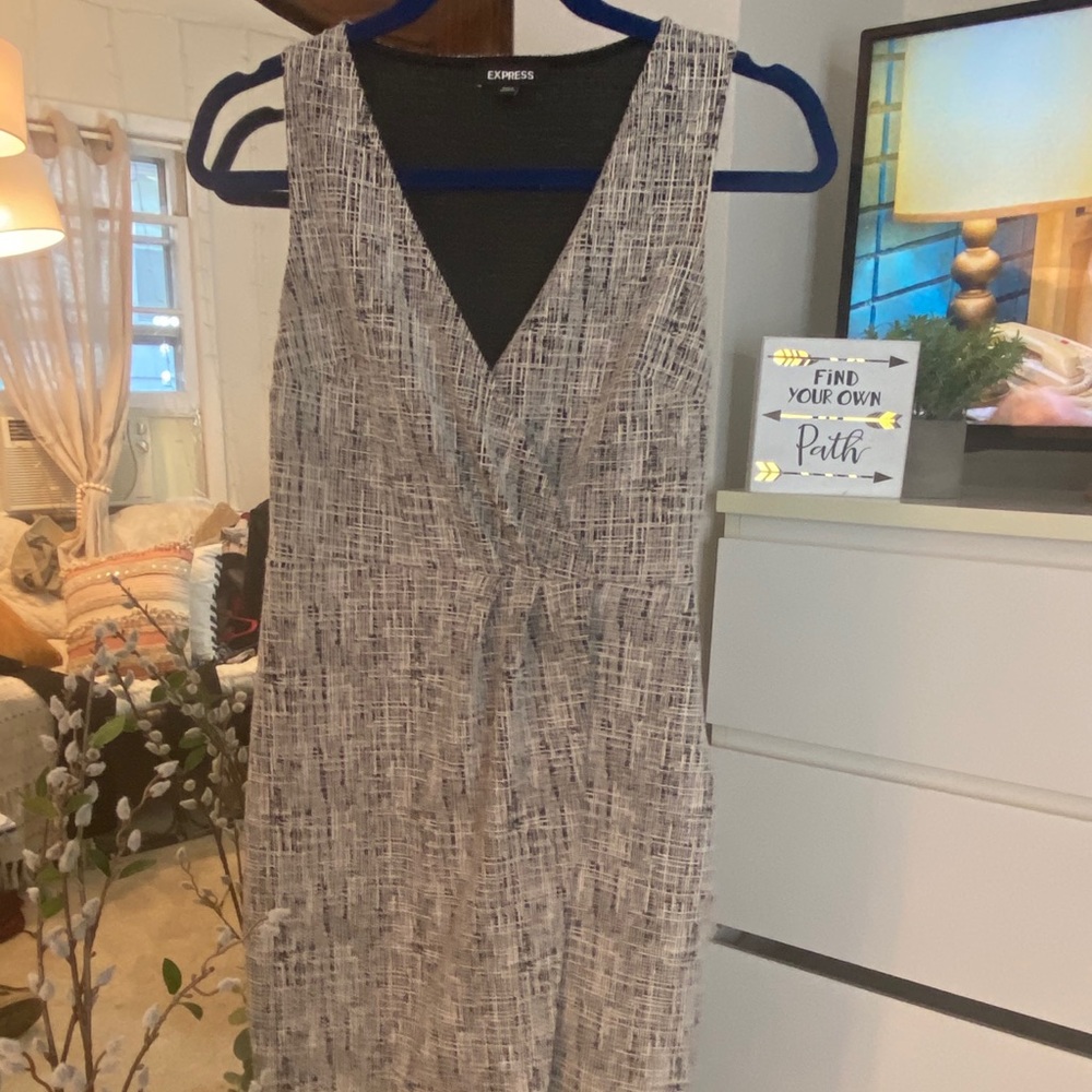 Express gray dress